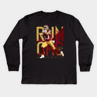 Christian McCaffrey Kids Long Sleeve T-Shirt